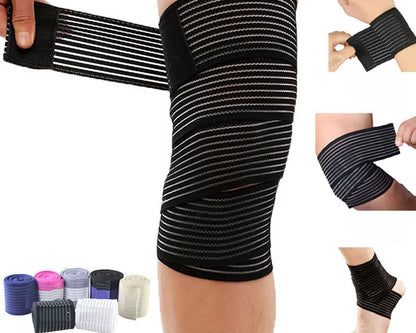 1Pcs 40-200Cm Compression Bandage Protector Knee Support Brace Sports Elastic Elbow Straps Leg Bands Elast Bandag Workout Wrap